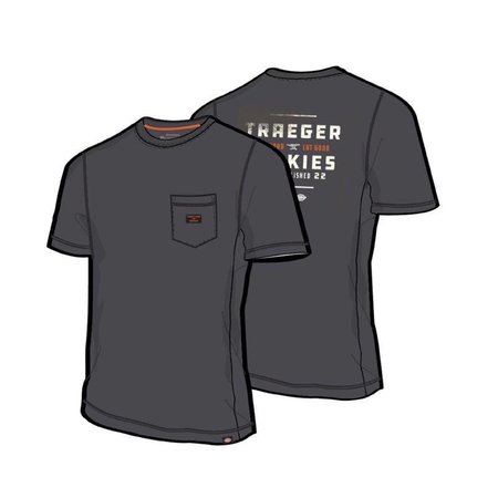 DICKIES Traeger Tee Shirt Charcoal Gray L TRGSS1CHL